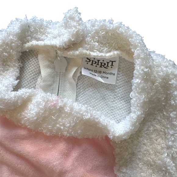 Lovable Lamb Infant Costume Spirit Halloween Baby White Sheep 12-18 Months - Picture 6 of 7